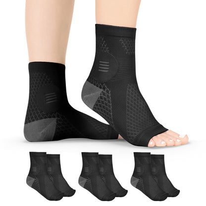 Neuropathy Socks | Compression Toeless Foot Pain Relief Sleeves for Diabetics and Peripheral Treatment (Pair)