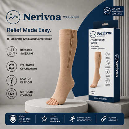 Nerivoa™ Zip & Go Compression Socks