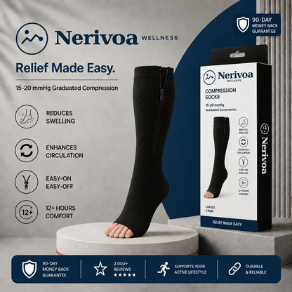 Nerivoa™ Zip & Go Compression Socks